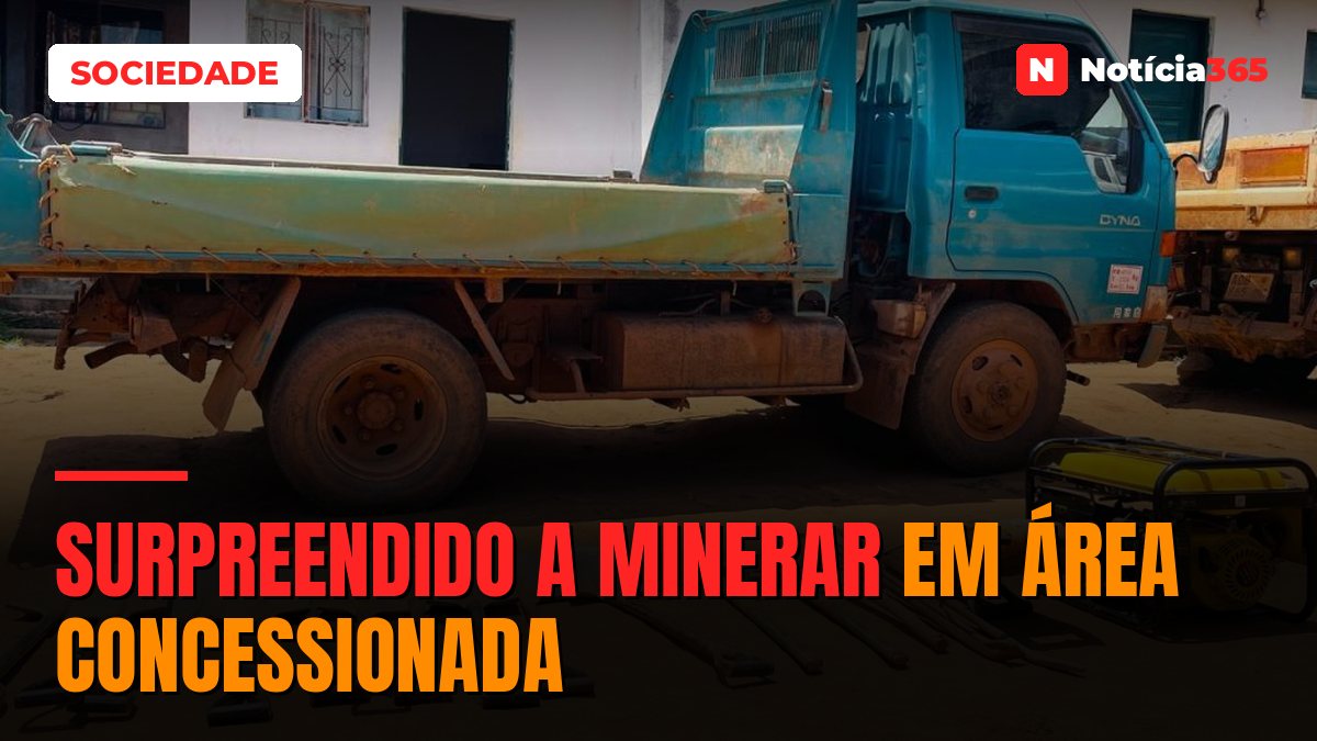 Surpreendido a minerar em área concessionada