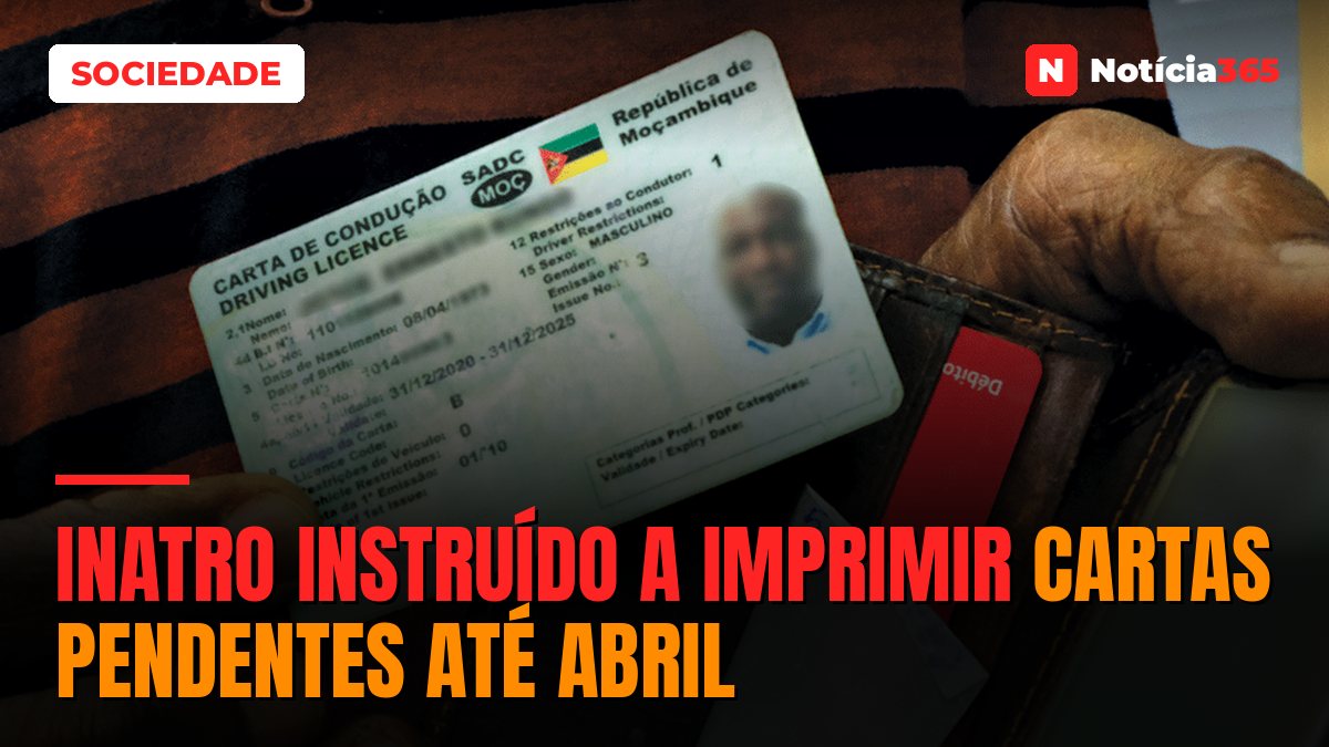 INATRO instruído a imprimir cartas pendentes até Abril