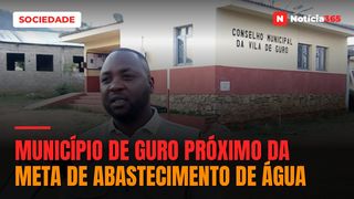 Município de Guro próximo da meta de abastecimento de água