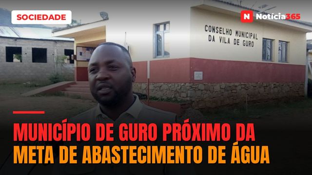 Município de Guro próximo da meta de abastecimento de água