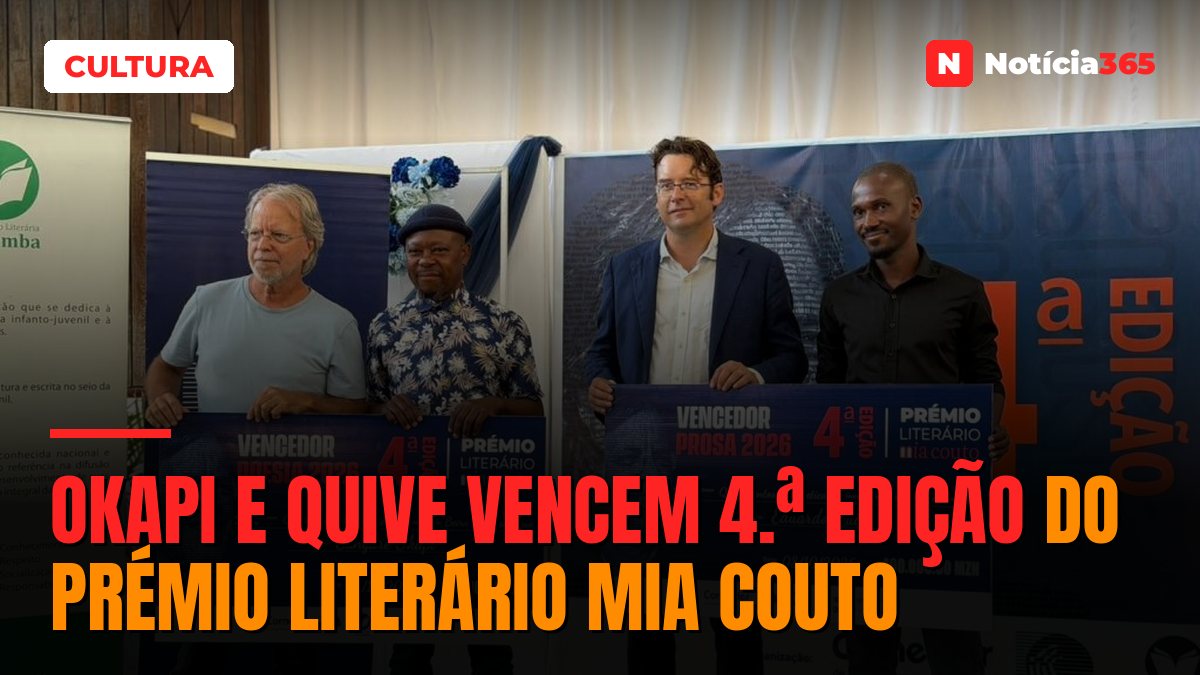 Okapi e Quive vencem 4.ª edição do Prémio Literário Mia Couto
