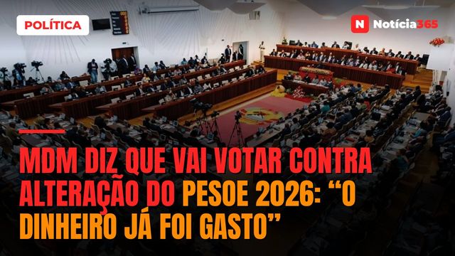 MDM diz que vai votar contra alteração do PESOE 2026: “o dinheiro já foi gasto”