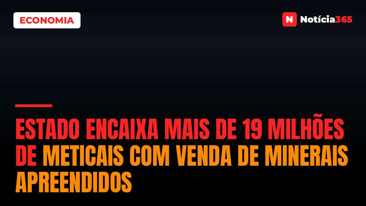 Estado encaixa mais de 19 milhões de meticais com venda de minerais apreendidos