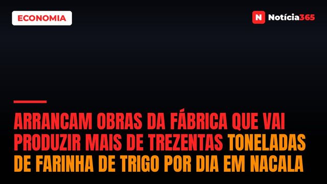 Arrancam obras da fábrica que vai produzir mais de trezentas toneladas de farinha de trigo por dia em Nacala