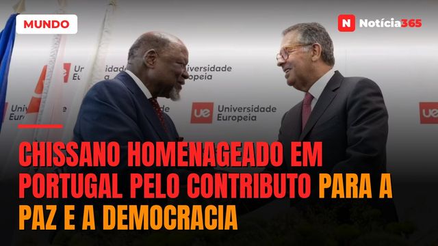 Chissano homenageado em Portugal pelo contributo para a paz e a democracia