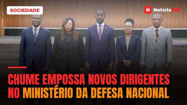 Chume empossa novos dirigentes no Ministério da Defesa Nacional