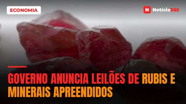 Governo anuncia leilões de rubis e minerais apreendidos