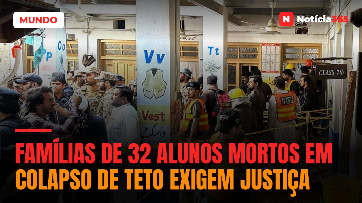 Famílias de 32 alunos mortos em colapso de teto exigem justiça