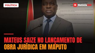 Mateus Saize no lançamento de obra jurídica em Maputo