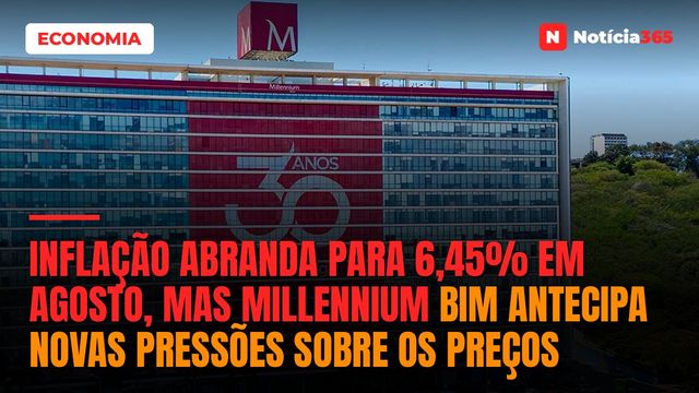 Inflação Abranda Para 6,45% em Agosto, Mas Millennium BIM Antecipa Novas Pressões Sobre os Preços