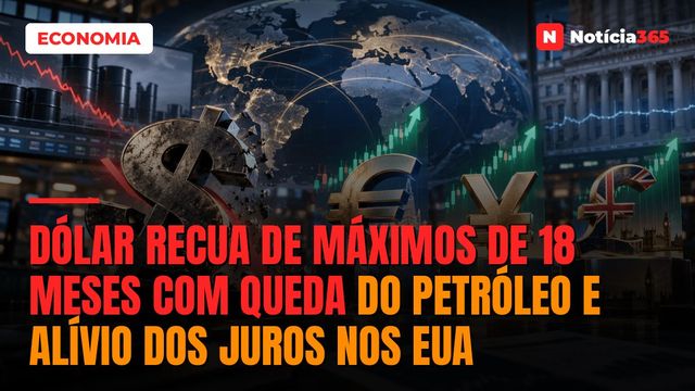 Dólar Recua de Máximos de 18 Meses Com Queda do Petróleo e Alívio dos Juros nos EUA