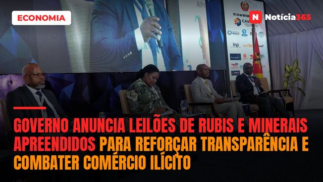 Governo Anuncia Leilões de Rubis e Minerais Apreendidos Para Reforçar Transparência e Combater Comércio Ilícito