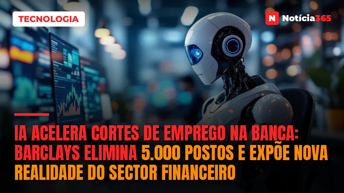 IA Acelera Cortes de Emprego na Banca: Barclays Elimina 5.000 Postos e Expõe Nova Realidade do Sector Financeiro
