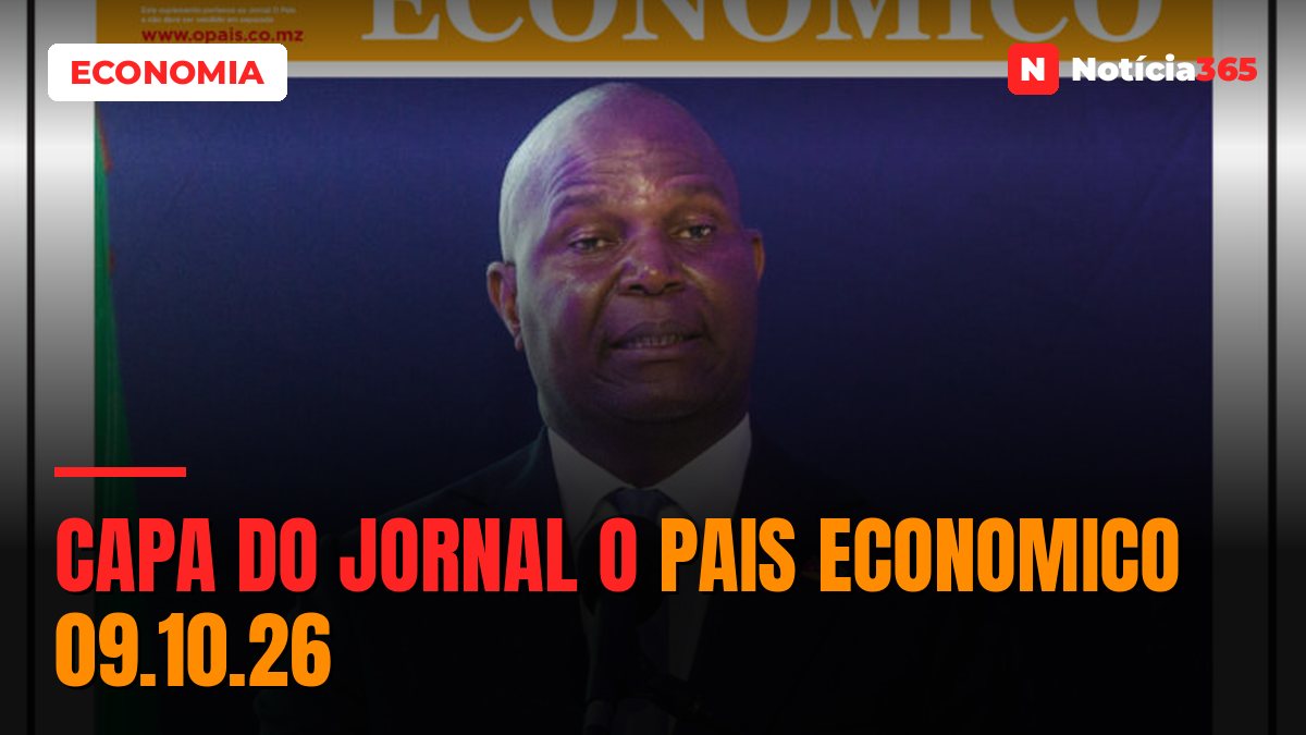 Capa do jornal O Pais Economico 09.10.26