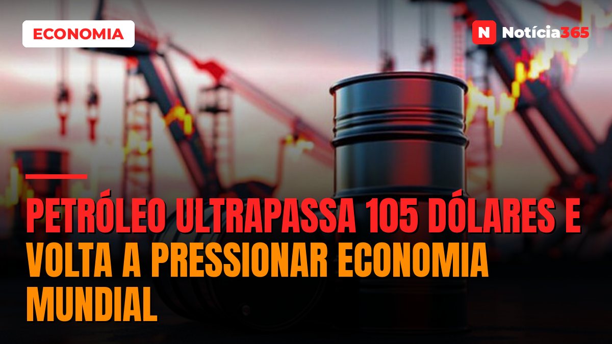 Petróleo ultrapassa 105 dólares e volta a pressionar economia mundial