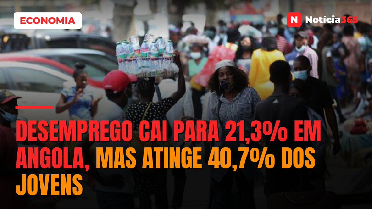 Desemprego cai para 21,3% em angola, mas atinge 40,7% dos jovens