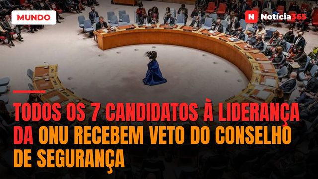 Todos os 7 candidatos à liderança da ONU recebem veto do Conselho de Segurança