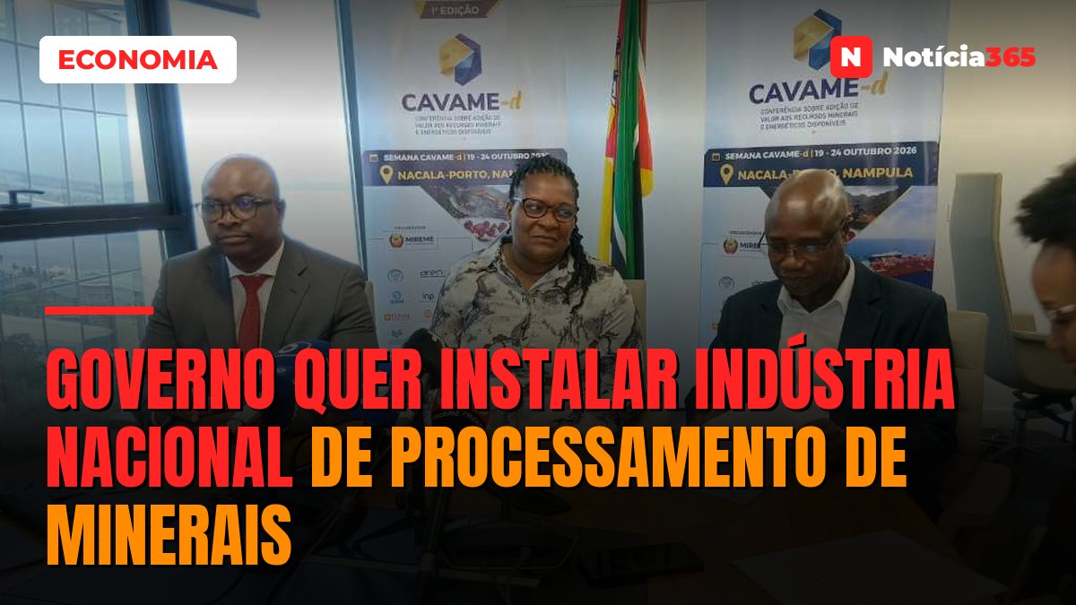 Governo quer instalar indústria nacional de processamento de minerais