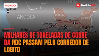 Milhares de toneladas de cobre da RDC passam pelo corredor de Lobito