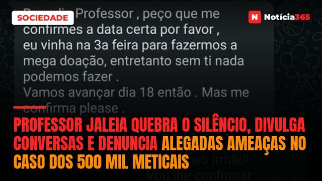 Professor Jaleia quebra o silêncio, divulga conversas e denuncia alegadas ameaças no caso dos 500 mil meticais