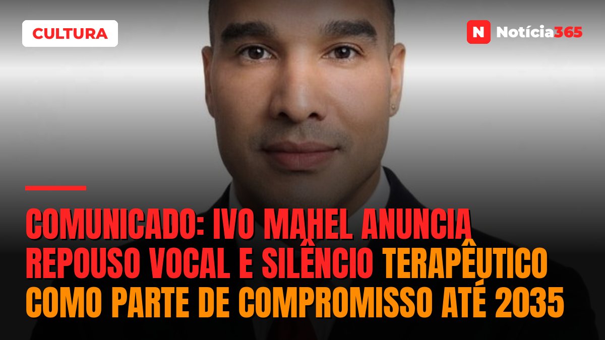 Comunicado: Ivo Mahel anuncia repouso vocal e silêncio terapêutico como parte de compromisso até 2035