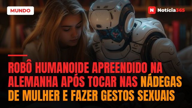 Robô humanoide apreendido na Alemanha após tocar nas nádegas de mulher e fazer gestos sexuais