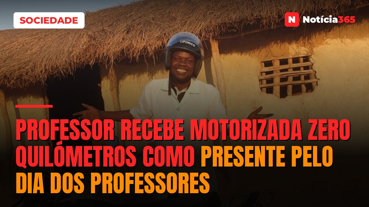 Professor recebe motorizada zero quilómetros como presente pelo Dia dos Professores