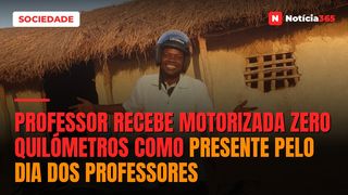 Professor recebe motorizada zero quilómetros como presente pelo Dia dos Professores
