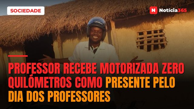 Professor recebe motorizada zero quilómetros como presente pelo Dia dos Professores